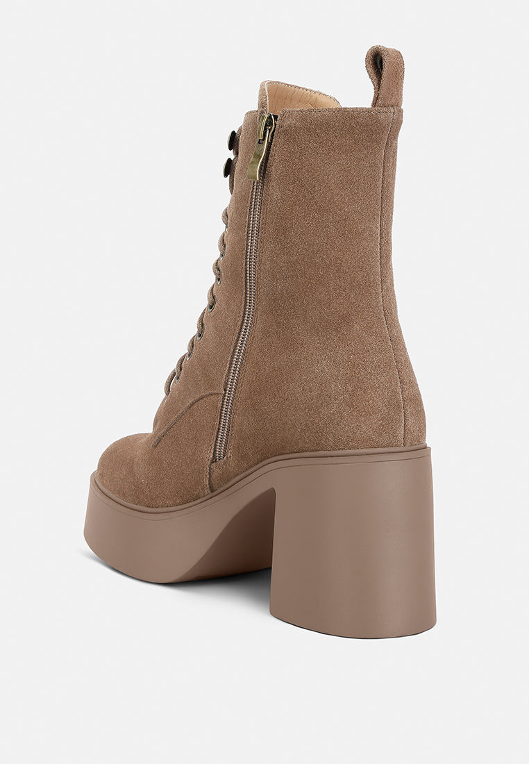 Carmac High Ankle Platform Boots - Glamourous Grace