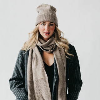 Cassidy Cashmere Wrap and Beanie Duo