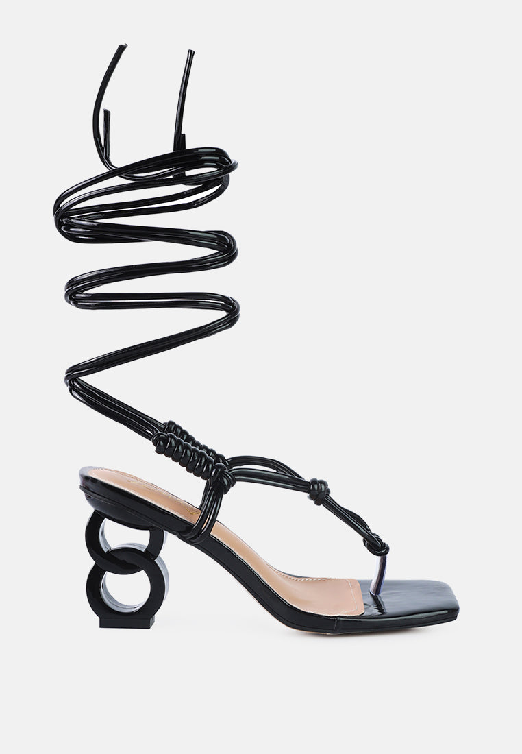 Cassino Strappy Lace Up Sandals - Glamourous Grace