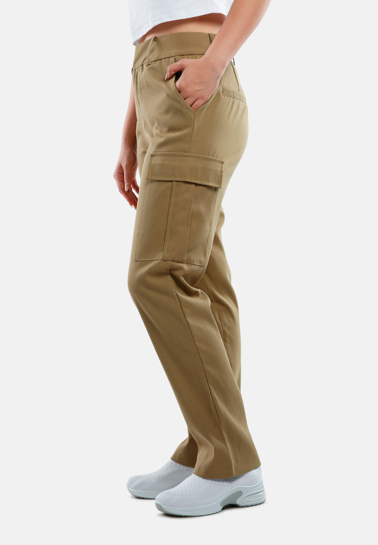 Casual High Waist Straight Pants - Glamourous Grace