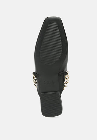 Catch Bling Chain Strap Flat Shoes - Glamourous Grace