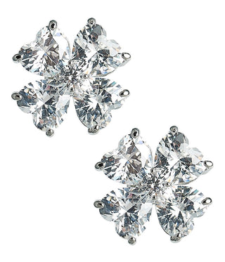 Catherine - Clover Stone Stud Earring - 18k Gold Plated-Darby Clark Collection - Glamourous Grace