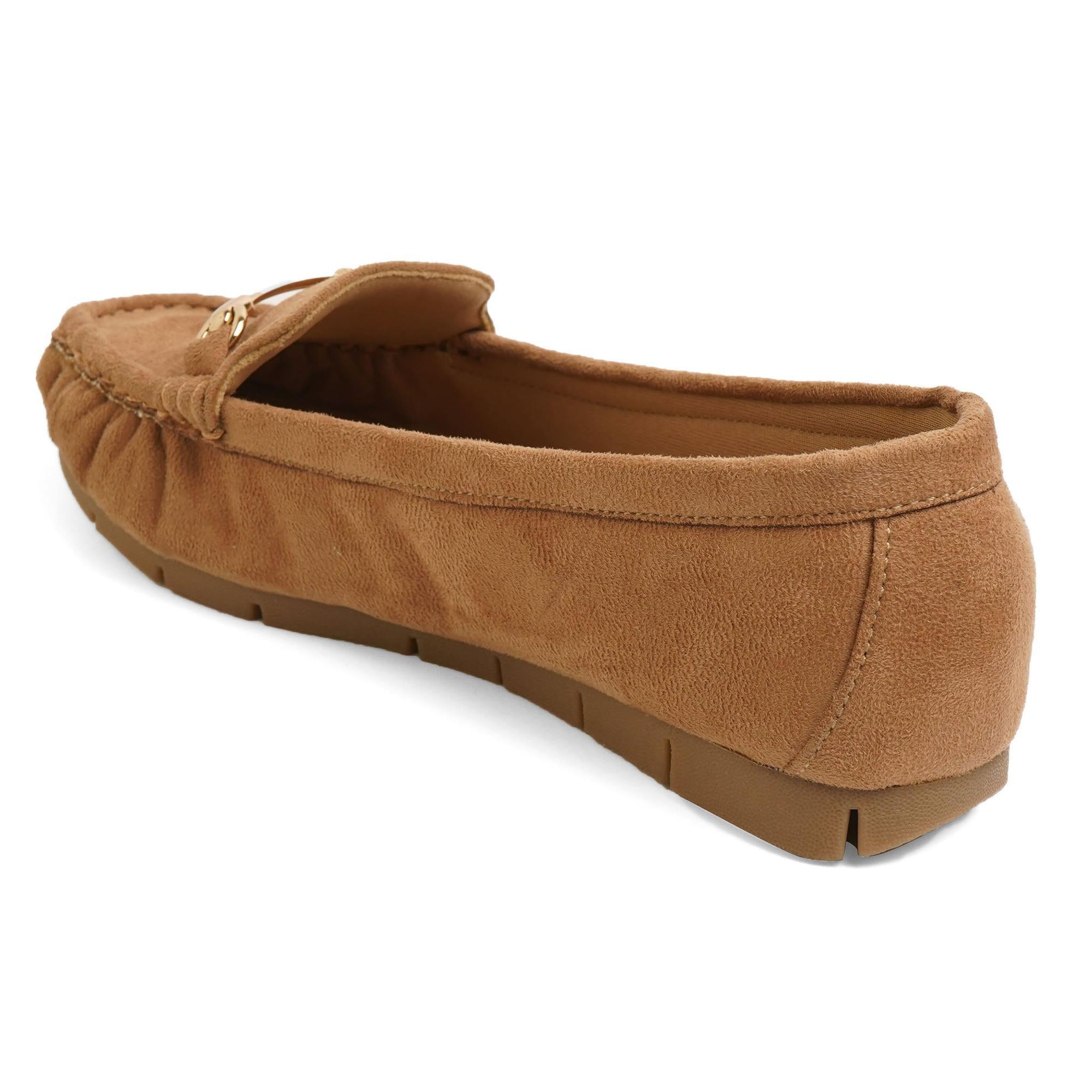Maribel- Tan Loafers - Glamourous Grace