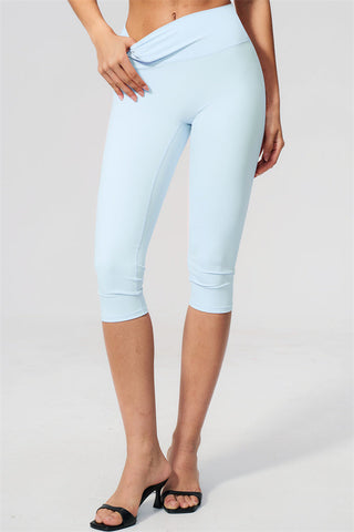 The Twirl Open Back Sports Bra Capri Leggings 2-Piece Set