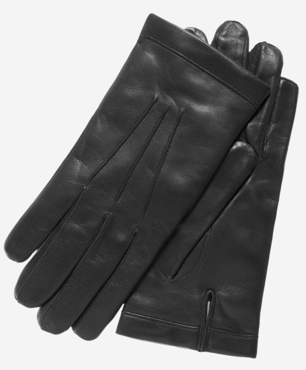 CC3001 (black) - Men's Italian cashmere lined leather gloves - Glamourous Grace