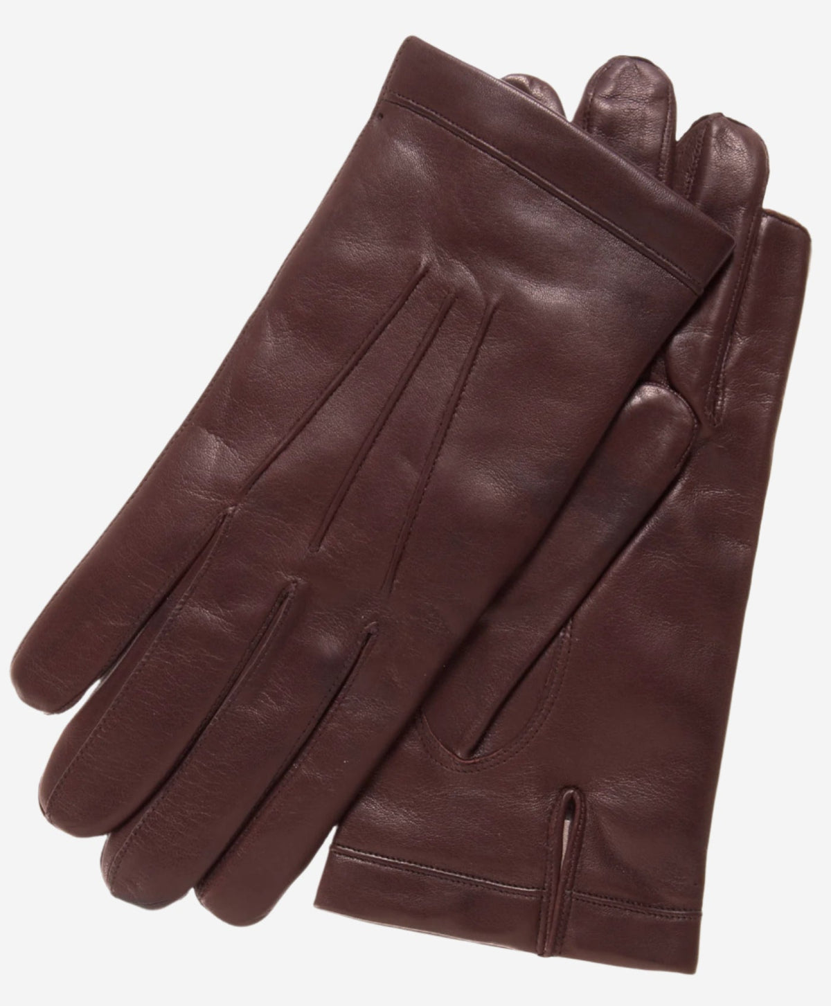 CC3001 (brown) - Men's Italian cashmere lined leather gloves - Glamourous Grace