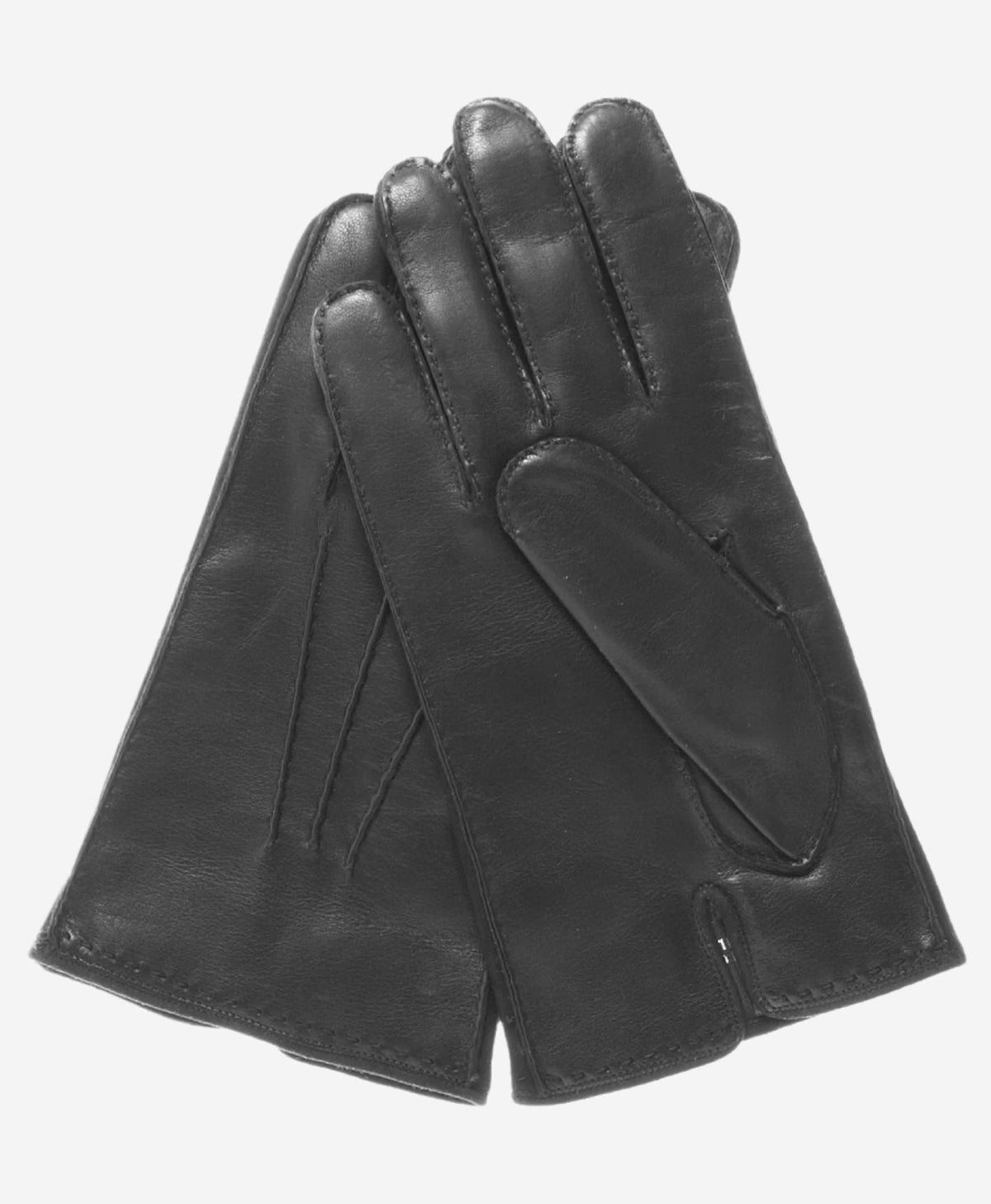 CC3104 (black) - Men's Italian handsewn cashmere lined leather gloves - Glamourous Grace
