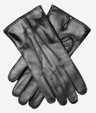 CC3104 (black) - Men's Italian handsewn cashmere lined leather gloves - Glamourous Grace