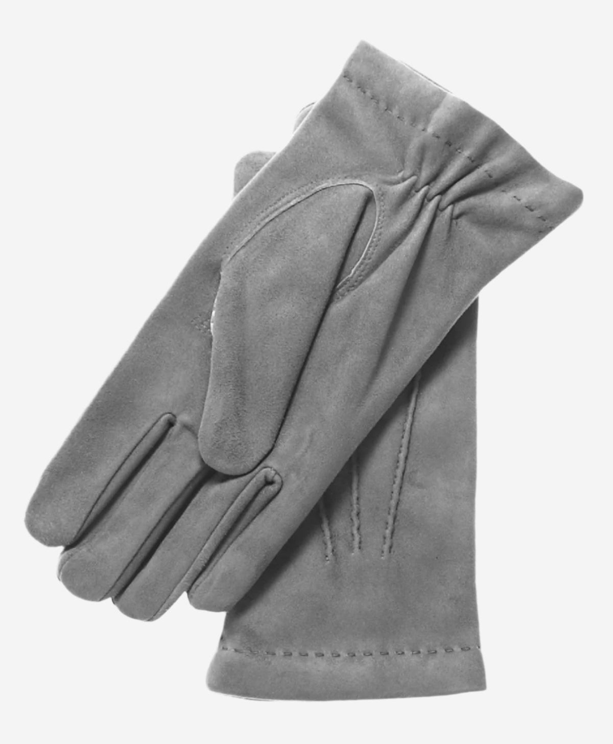 CC3117 (grey) - Men's Italian cashmere lined suede formal dress gloves - Glamourous Grace