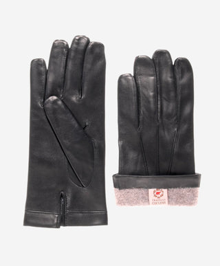 CC3301 (black) - Men’s Italian cashmere lined touchscreen leather gloves - Glamourous Grace