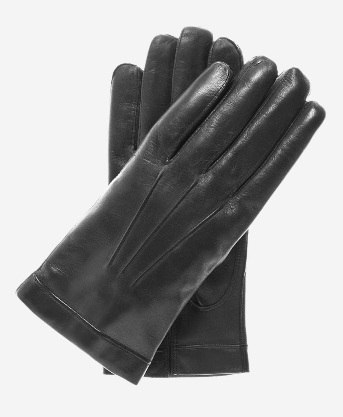 CC3301 (black) - Men’s Italian cashmere lined touchscreen leather gloves - Glamourous Grace