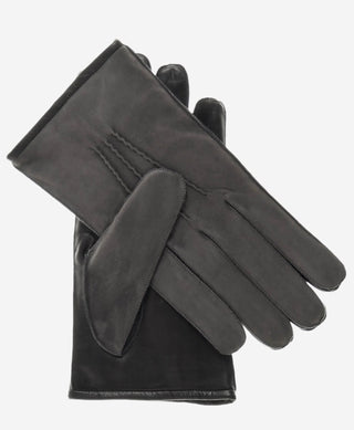 CC3434 (grey) - Men’s Italian suede and lambskin gloves with cashmere lining - Glamourous Grace