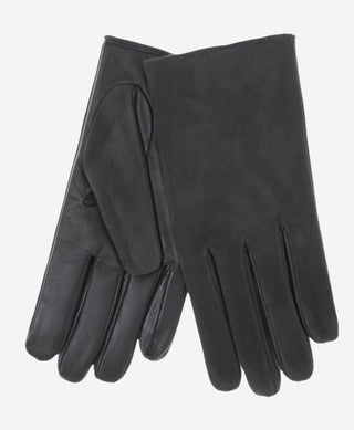 CC3556 (black) - Men’s Italian touchscreen suede and lambskin gloves with cashmere lining - Glamourous Grace