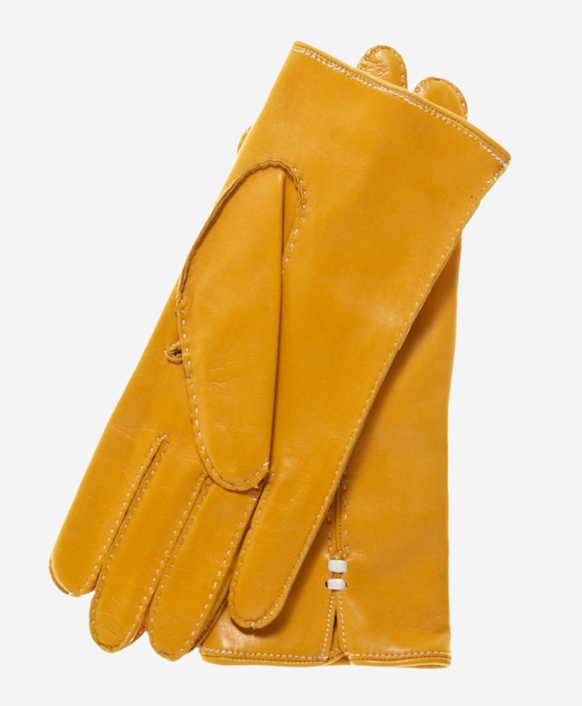CC4301 (canary) - Women’s handsewn Italian cashmere lined leather gloves - Glamourous Grace