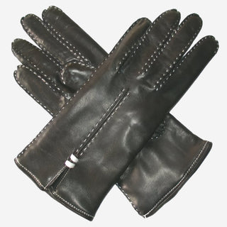 CC4301 (black) - Women’s handsewn Italian cashmere lined leather gloves - Glamourous Grace