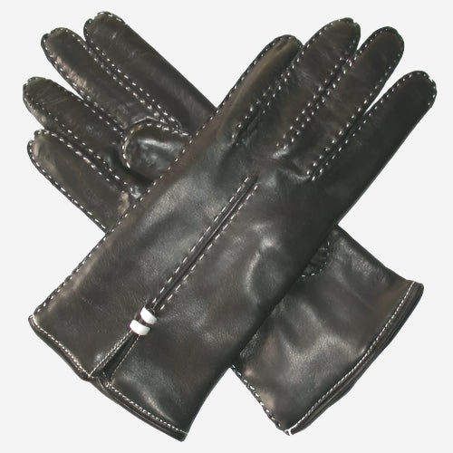 CC4301 (black) - Women’s handsewn Italian cashmere lined leather gloves - Glamourous Grace