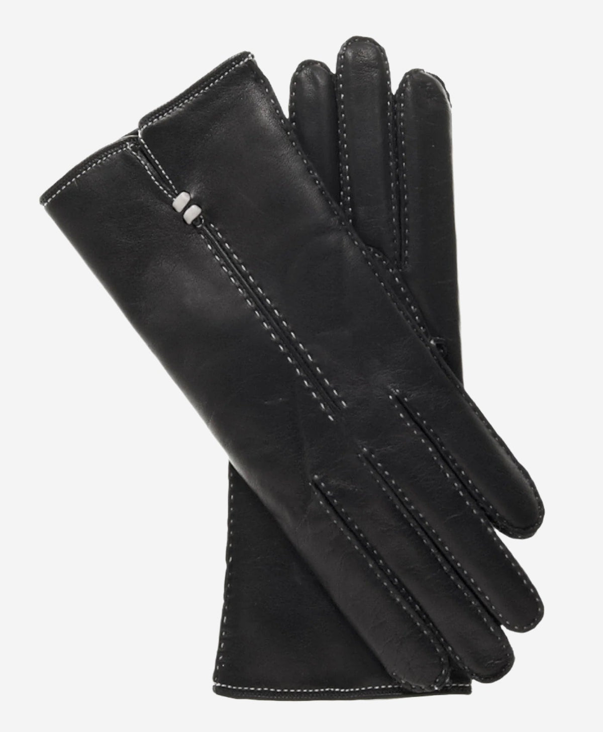 CC4301 (black) - Women’s handsewn Italian cashmere lined leather gloves - Glamourous Grace
