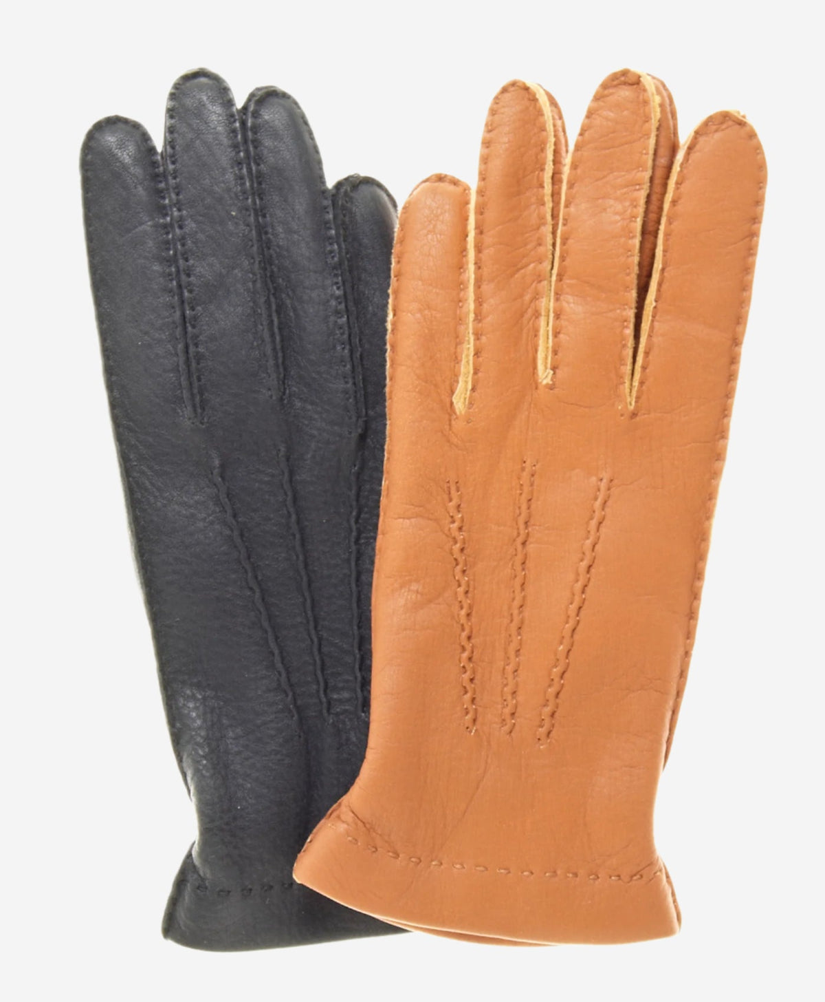 CC4515 (saddle) - Women’s Italian cashmere lined deerskin gloves - Glamourous Grace