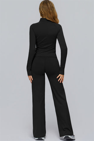The FlexCore Pure Zip Jacket Flared Leggings 2-Piece Set