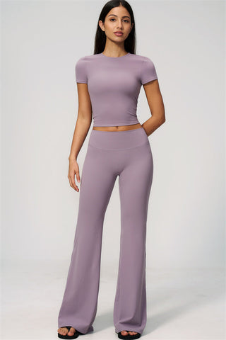 The Zura T-shirt Flared Leggings 2-Piece Set