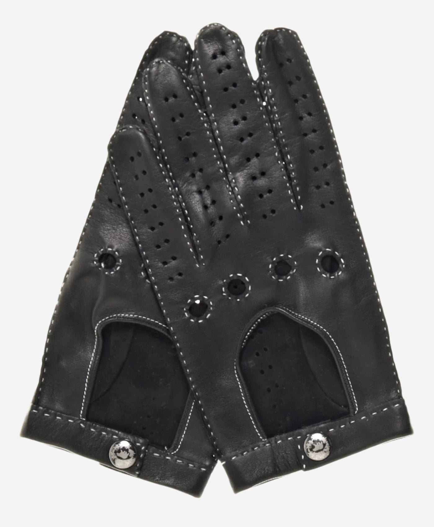 CD3501 (black) - Men’s handsewn Italian lambskin leather driving gloves - Glamourous Grace