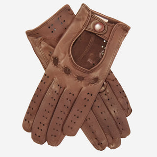CD4010 (brown) - Women’s Italian leather driving gloves - Glamourous Grace
