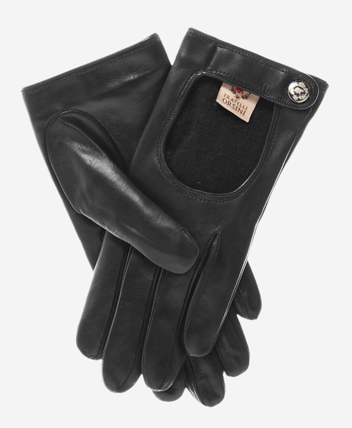 CD4136 (black) - Women’s Italian winter leather driving gloves with cashmere lining - Glamourous Grace