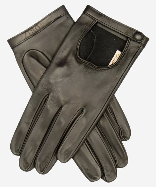 CD4244 (black) - Women’s classico Italian lambskin driving gloves - Glamourous Grace