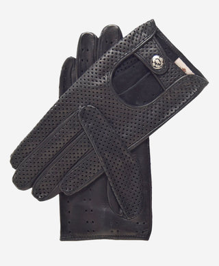 CD4466 (black) - Women’s Italian ventilated leather driving gloves - Glamourous Grace