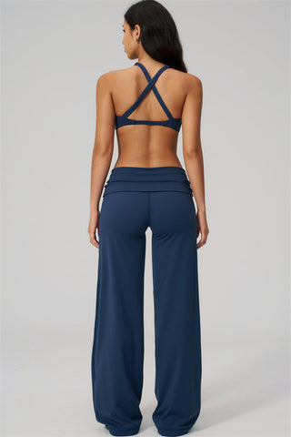 The Daring Sports Bra Straight Leg Pants 2-Piece Set