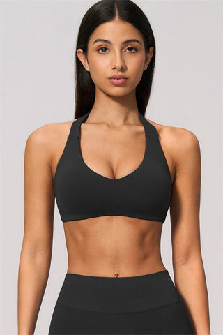 The Velvetine Halter Sports Bra Leggings 2-Piece Set