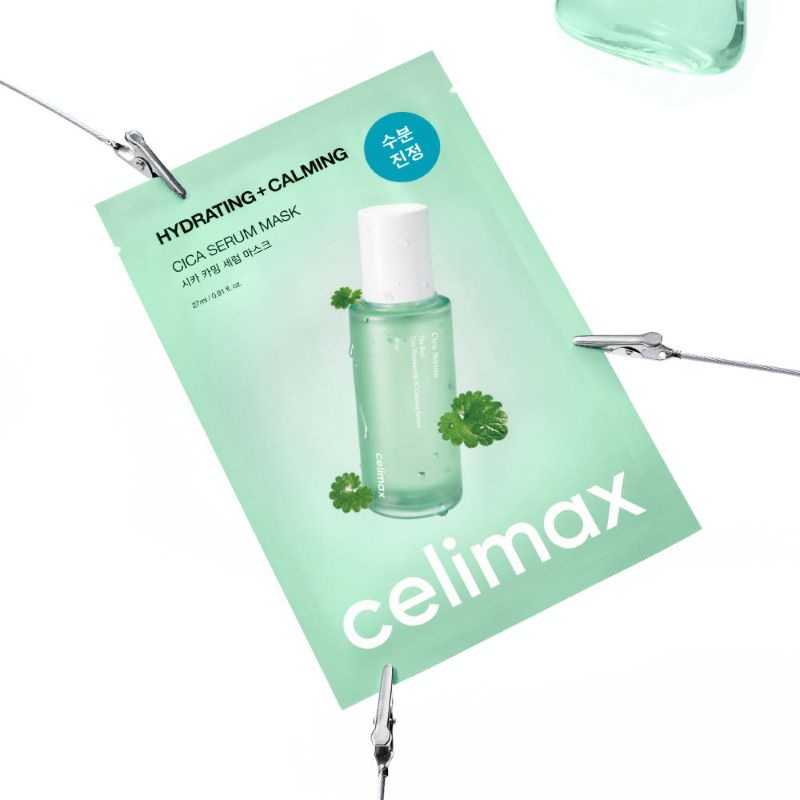 celimax The Real Cica Calming Serum Mask 27ml X 5ea - Glamourous Grace