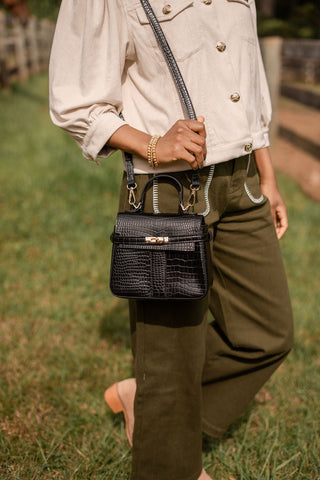 Celine Croc Handbag - Glamourous Grace