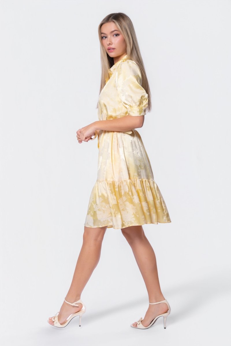 Celine Dress 39" (Butter Yellow)