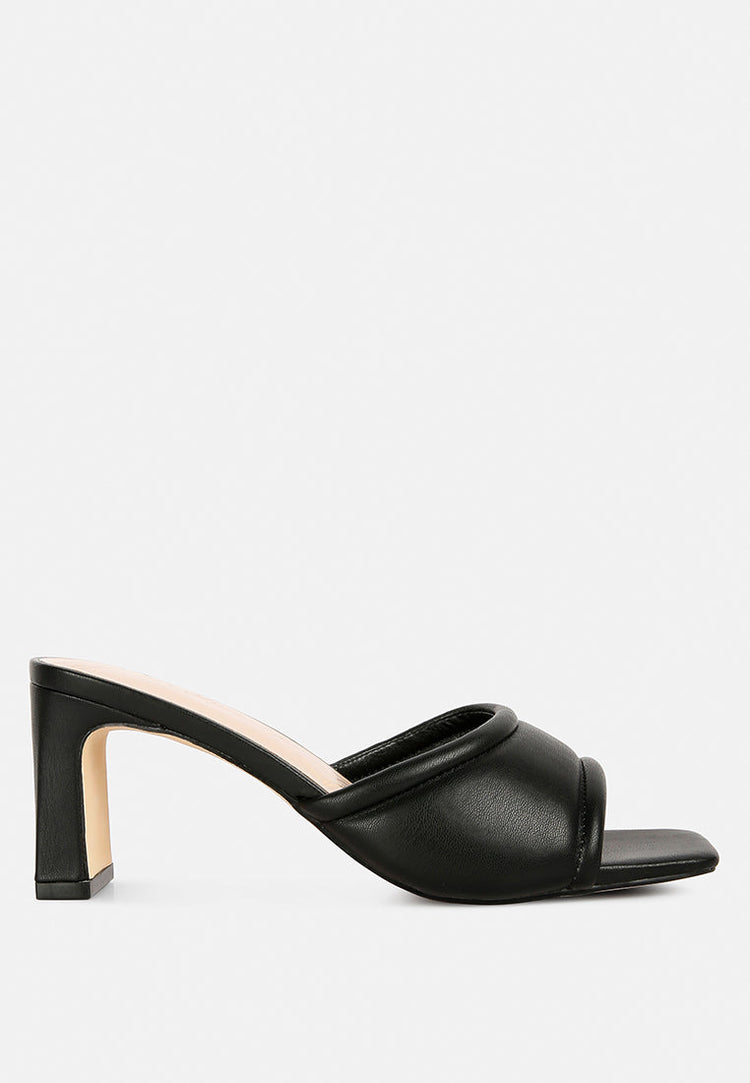 Celine Quilted Italian Block Heel Sandals - Glamourous Grace