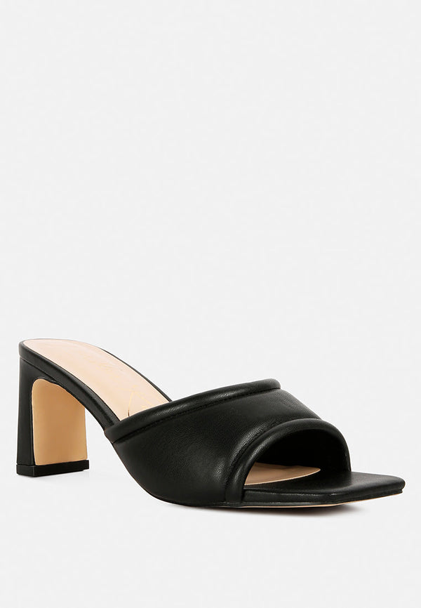 Celine Quilted Italian Block Heel Sandals - Glamourous Grace