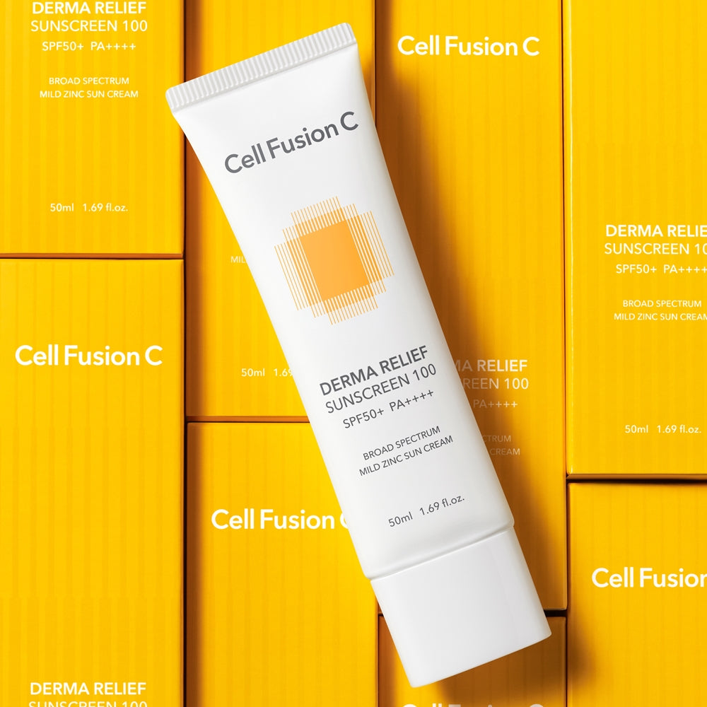 [Cell Fusion C] Derma Relief Sunscreen SPF50+ / PA++++ 50ml - Glamourous Grace