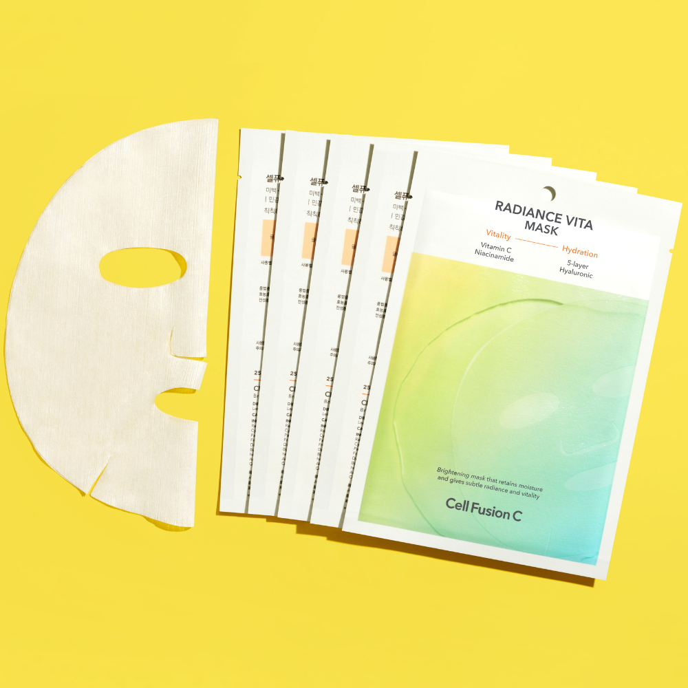 [Cell Fusion C]  Radiance Vita Masks (5 sheets) 25ml x 5ea - Glamourous Grace