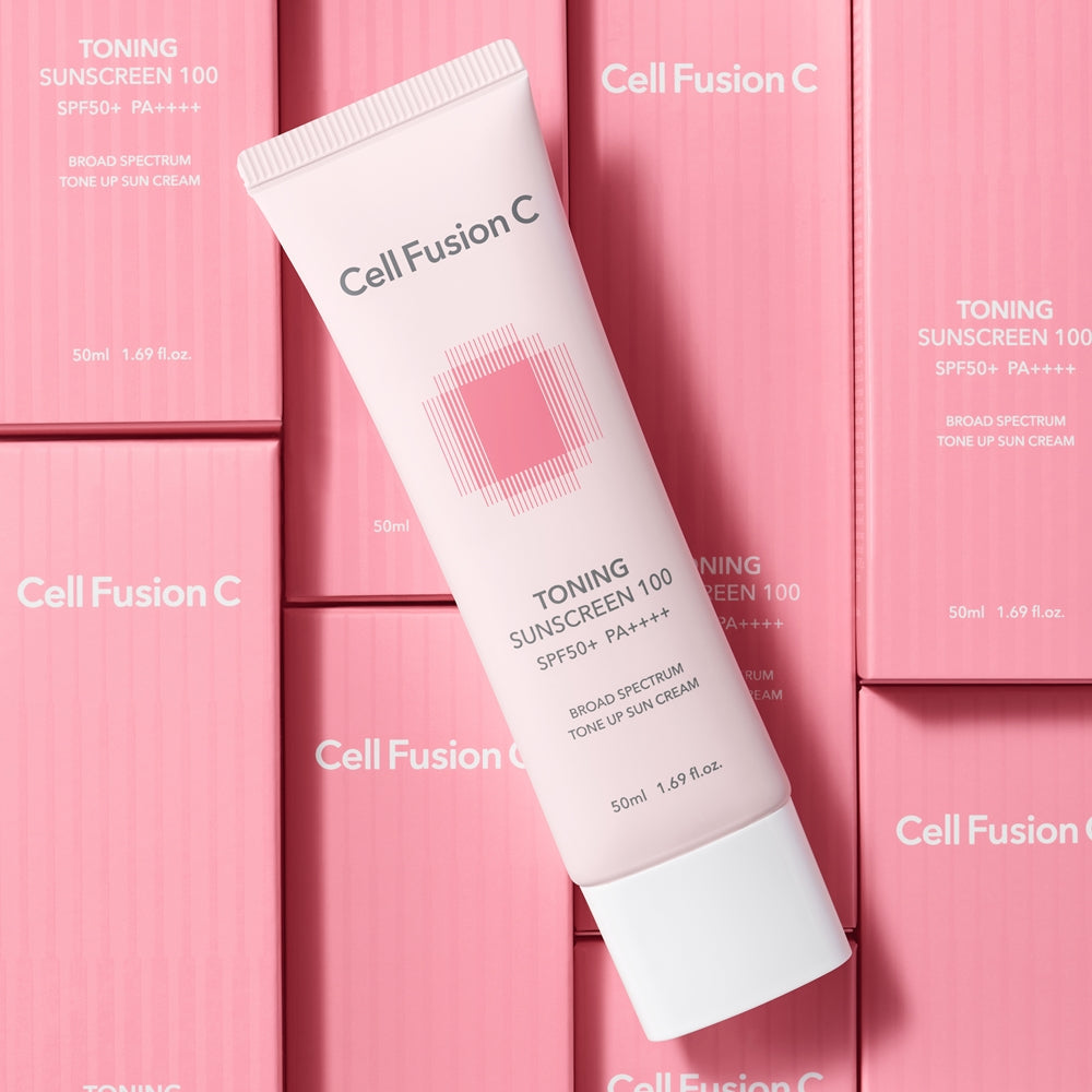[Cell Fusion C] Toning Sunscreen SPF 50+ / PA++++ 50ml - Glamourous Grace