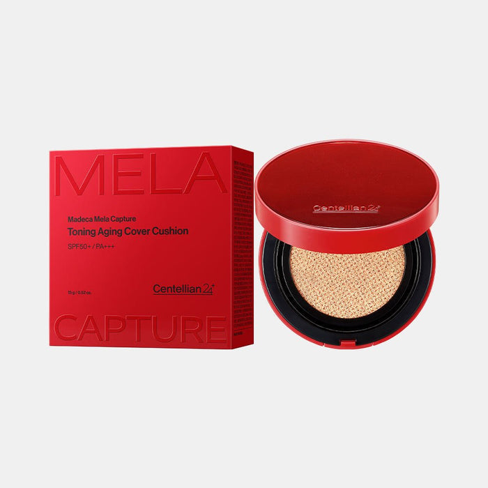 CENTELLIAN24 Madeca Mela Capture Toning Aging Cover Cushion SPF50+ PA+++ 15g (2colors) - Glamourous Grace