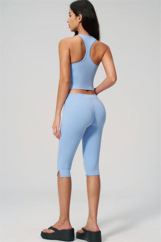The Revive Crop Top Capri Leggings 2-Piece Set