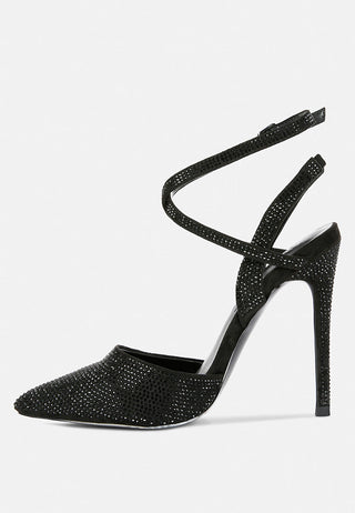 Charmer Diamante Studded High Heeled Sandal