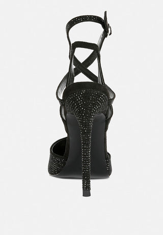 Charmer Diamante Studded High Heeled Sandal