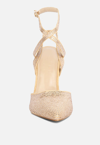 Charmer Diamante Studded High Heeled Sandal