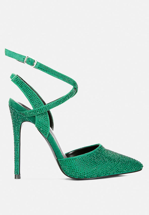 Charmer Diamante Studded High Heeled Sandal - Glamourous Grace