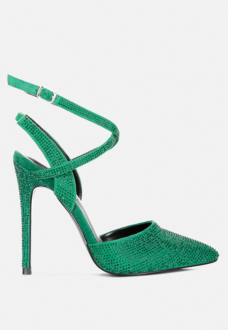 Charmer Diamante Studded High Heeled Sandal - Glamourous Grace