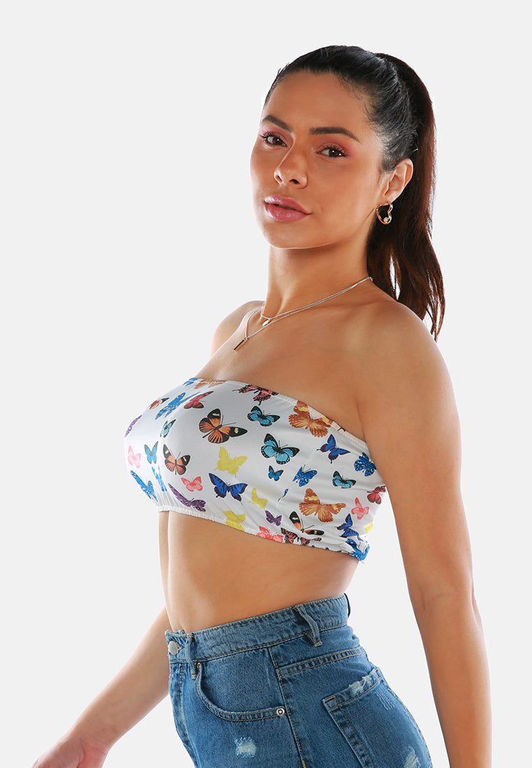 Chasing Butterflies Tube Top - Glamourous Grace
