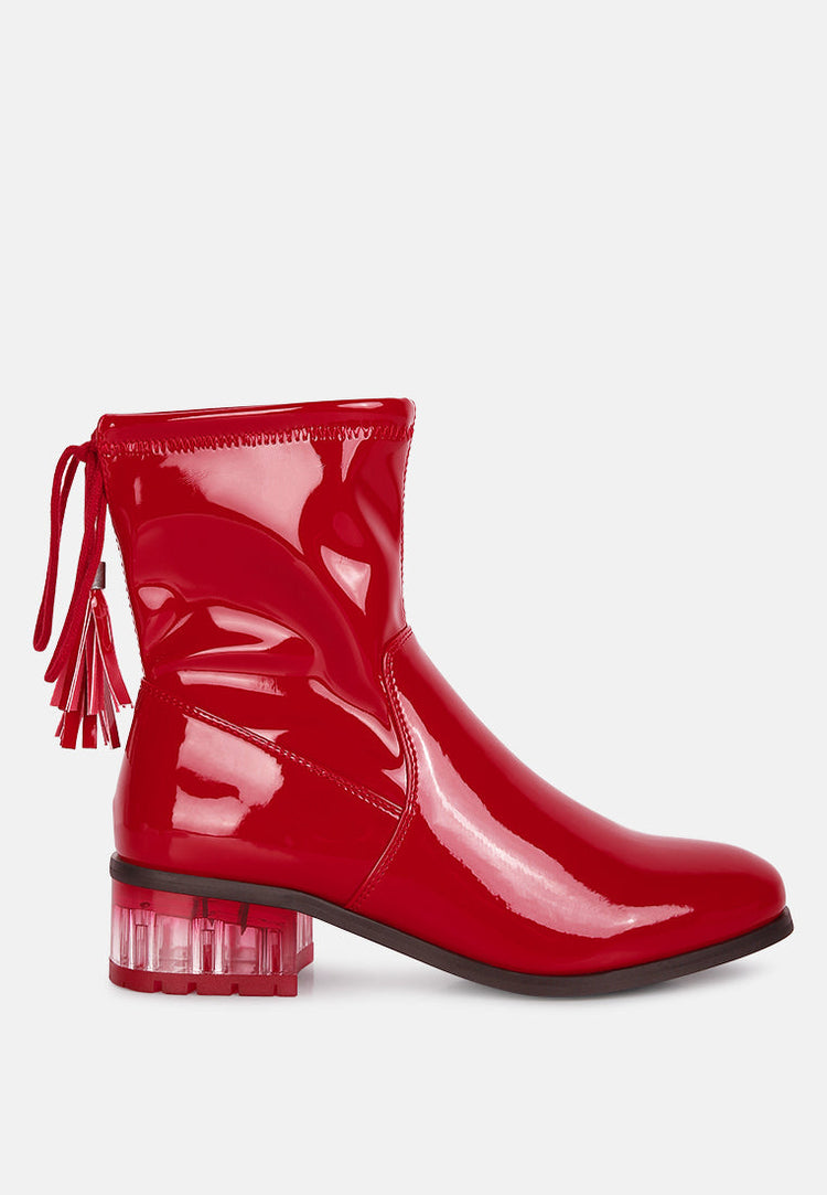 Cheer Leader Tassels Detail Ankle Boots - Glamourous Grace