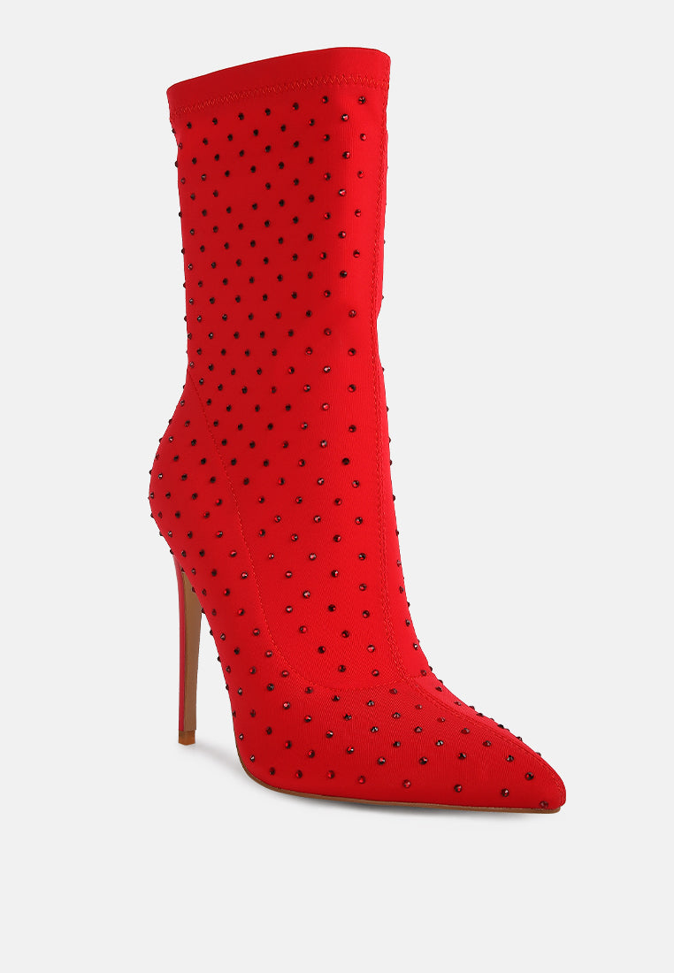 Cheugy Embellished Ankle Boots - Glamourous Grace