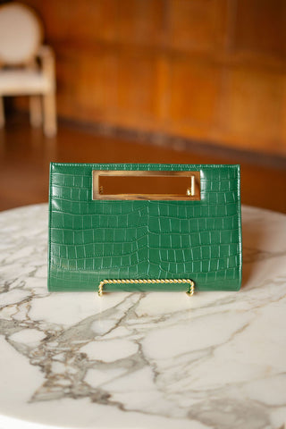 Chloe Croc Clutch - Glamourous Grace